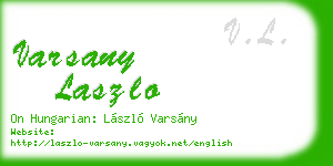 varsany laszlo business card